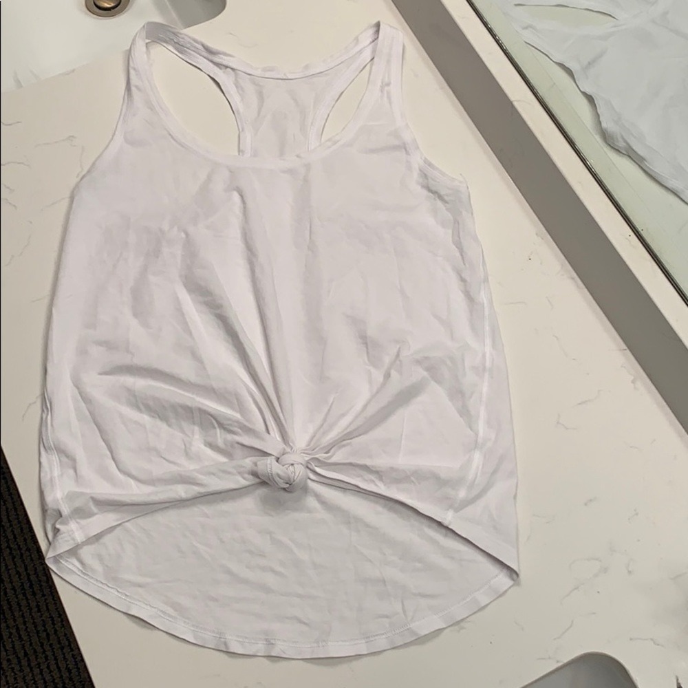 White Lululemon tank top